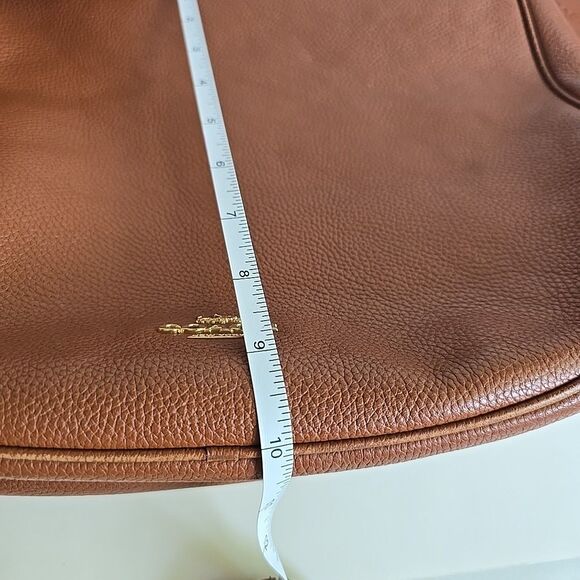 EUC Coach Sutton Hobo No. 35593 in Saddle Brown Pebbled Leather 12"x10"x3" - Picture 10 of 15